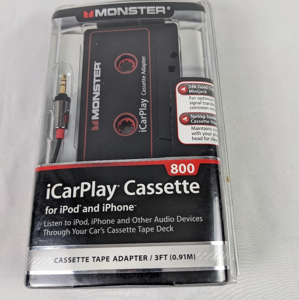 MONSTER CASSETTE TAPE ADAPTER.